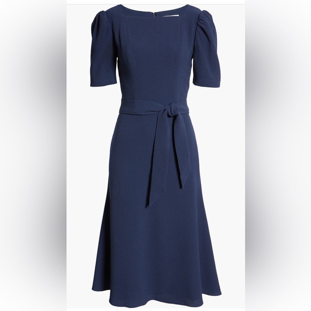 Dress the Population Blue Sheath Midi dress